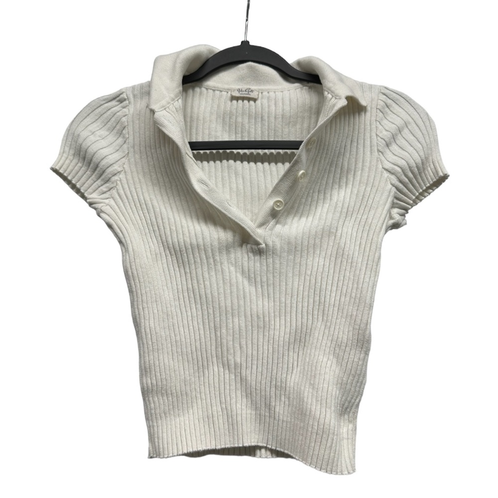 Brandy Melville John Guilt-Cropped Button Top